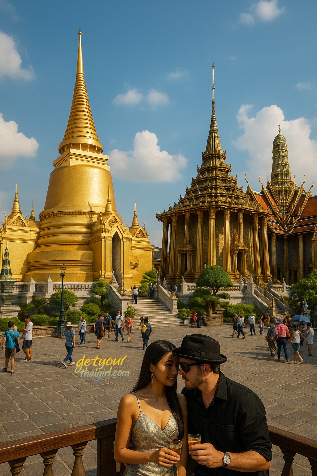 Tempeltrip ins Wat Yansangwararam & ein Girl mit Tattoo im Nacken